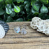 Clear Vintage Crystal Earrings on Sterling Silver Posts – 6mm Sparkle